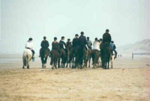 strandrit groep achterzijde